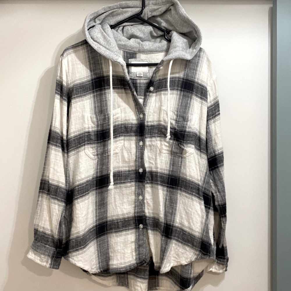 AE flannel hoodie